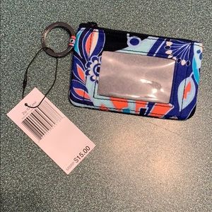Vera Bradley Zip ID wallet Lotus Flower Swirl